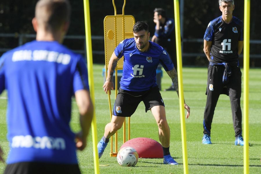 Fotos: Último entrenamiento antes de viajar al Wanda