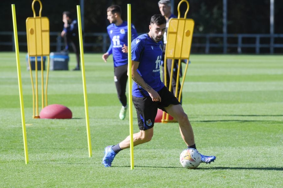 Fotos: Último entrenamiento antes de viajar al Wanda