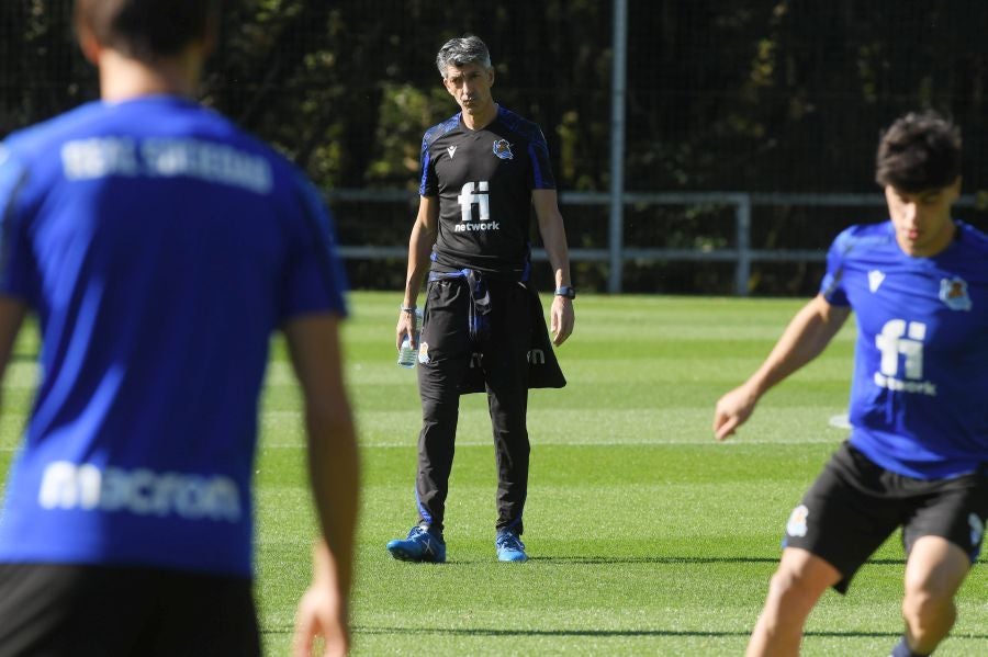 Fotos: Último entrenamiento antes de viajar al Wanda