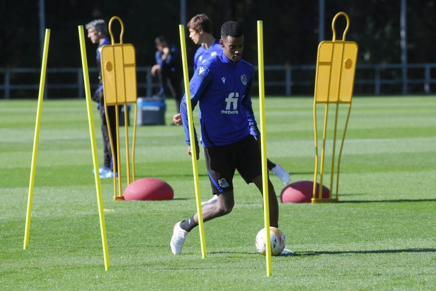 Fotos: Último entrenamiento antes de viajar al Wanda