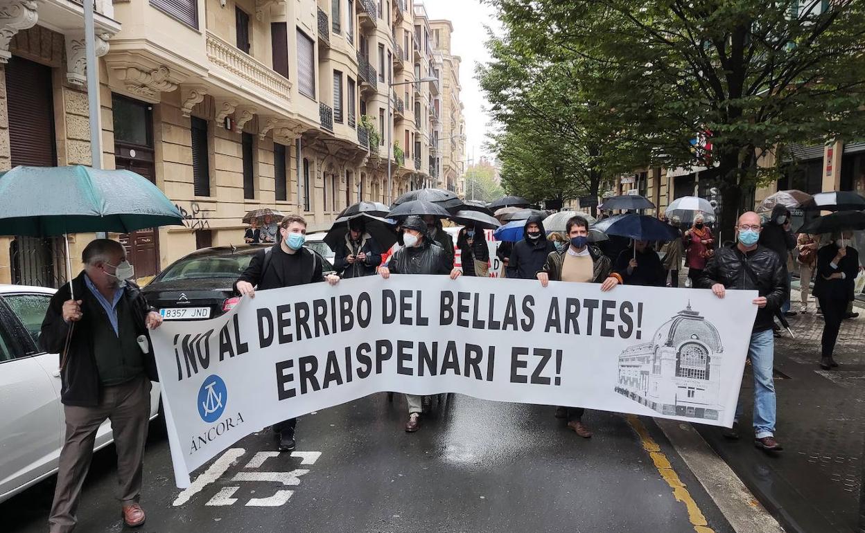 Protesta en Donostia este sábado en defensa del Bellas Artes
