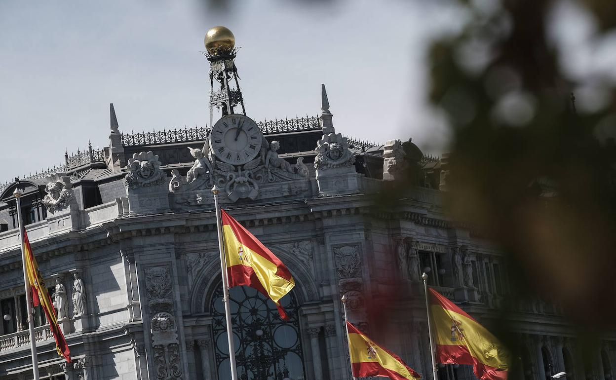 Fachada del Banco de España. 