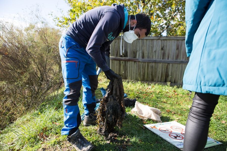 Fotos: Recogida de basura marina en Jaizubia