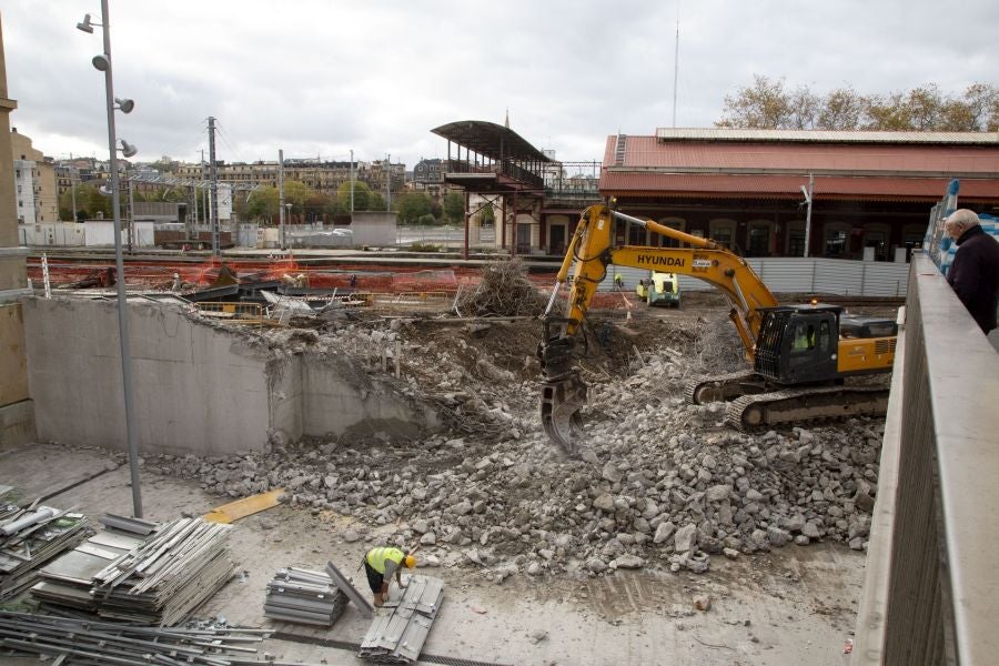 Fotos: Desaparece el acceso al pasadizo de Egia