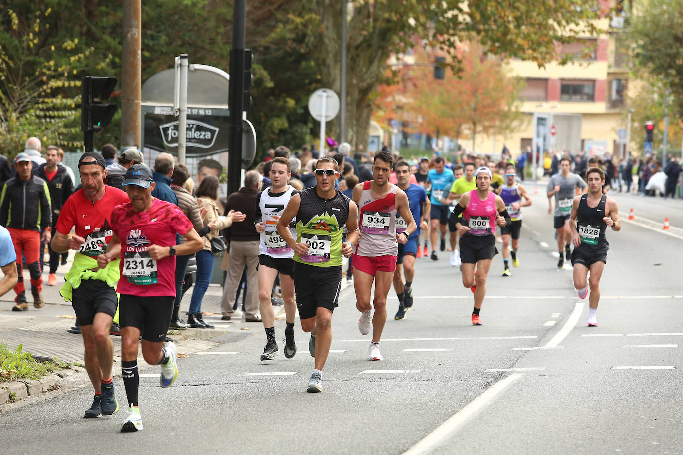 Fotos: Imágenes de los corredores al paso por Herrera