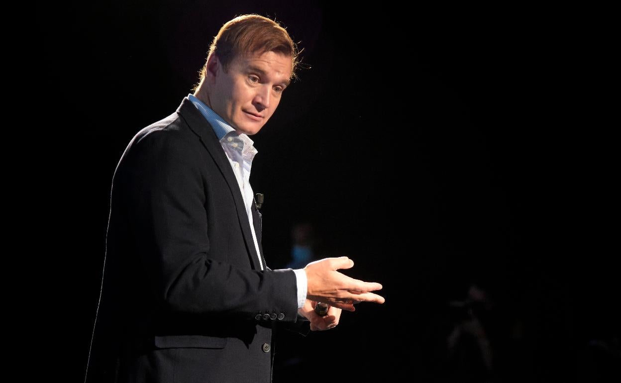 Meinrad Spenger en una reciente intervención en San Sebastián. 