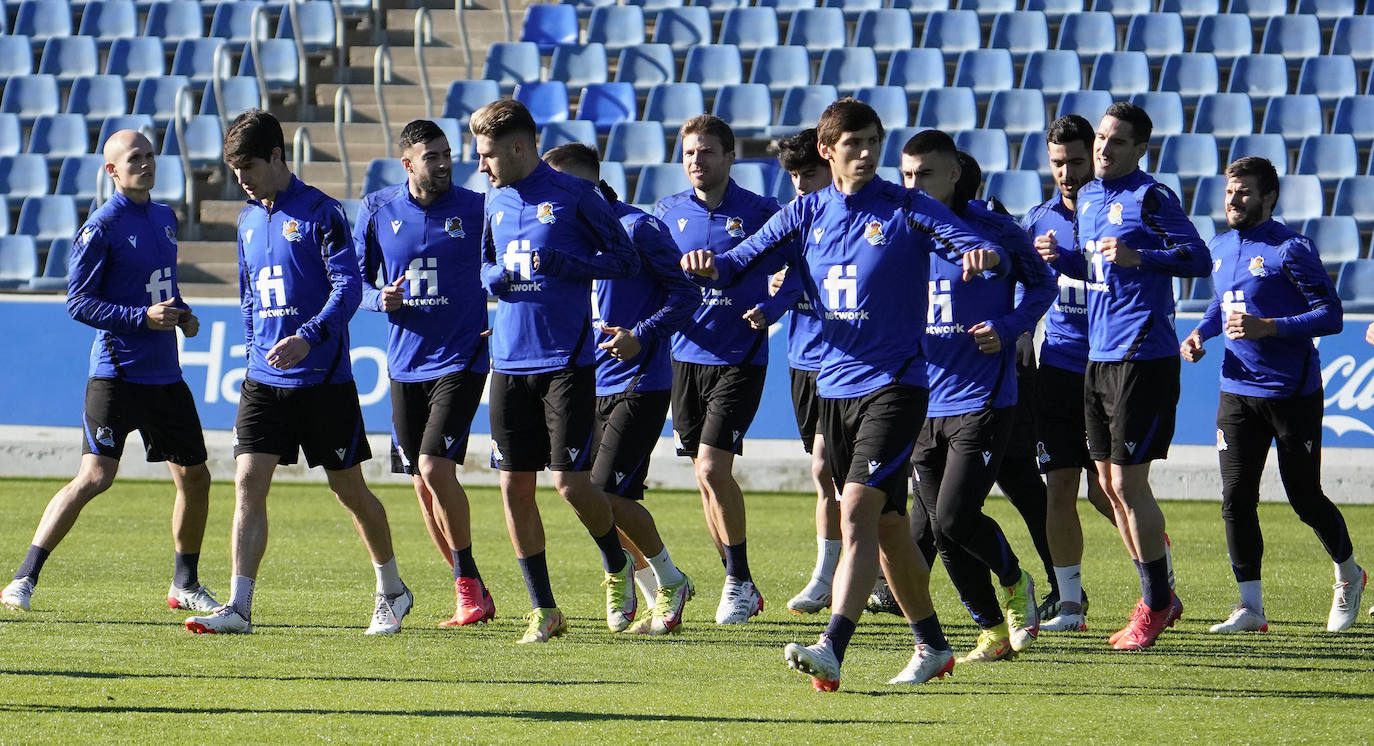 Fotos: Las mejores imágenes del entrenamiento de la Real Sociedad