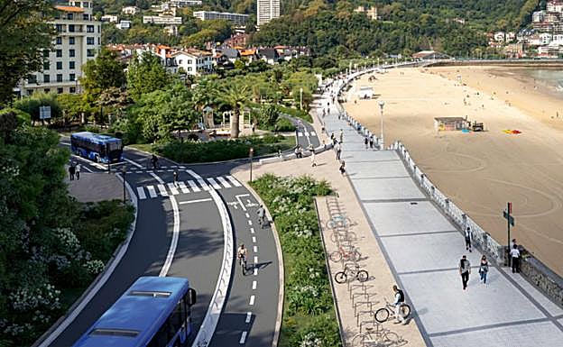 Una de las ideas para reordenar la zona del túnel de Ondarreta.
