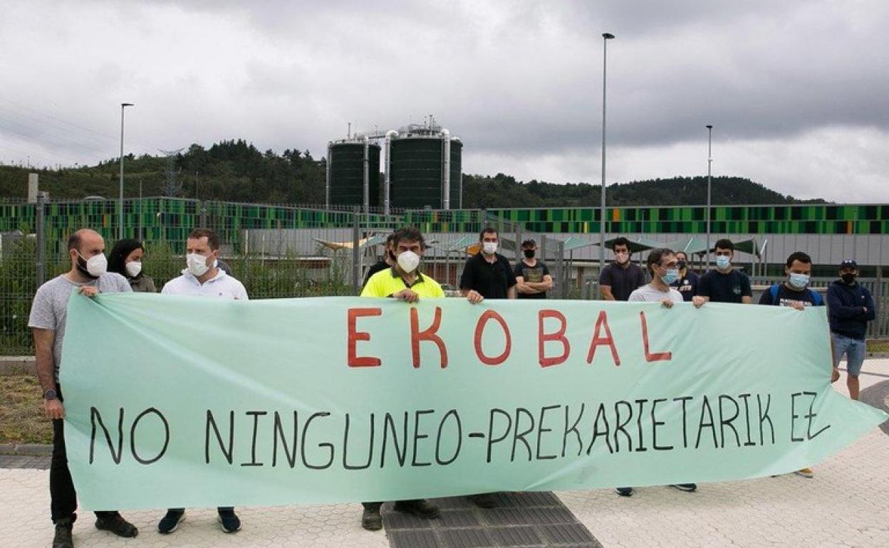 La protesta de este martes.