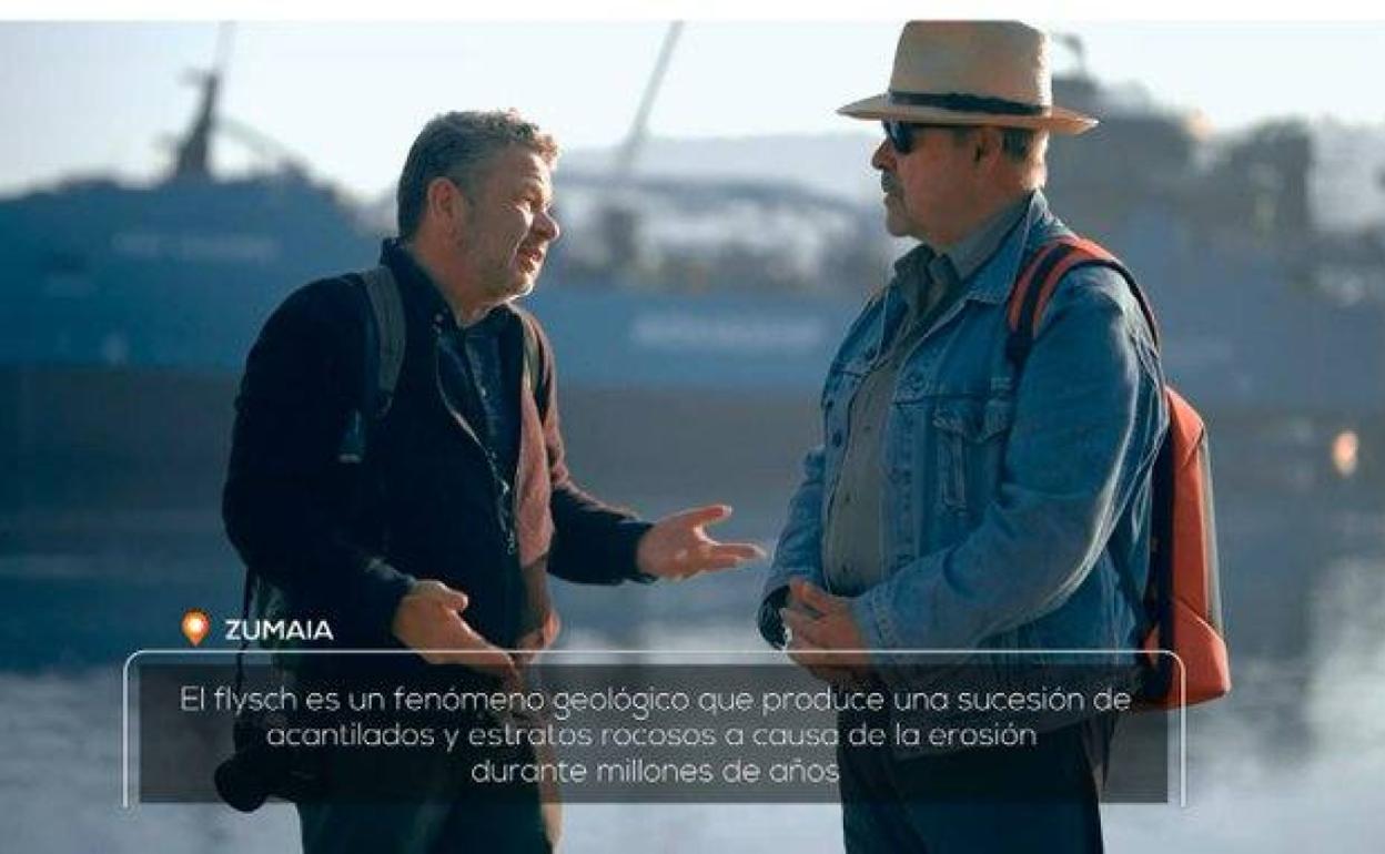 Una de las escenas de 'Fuera del mapa' en Zumaia. 