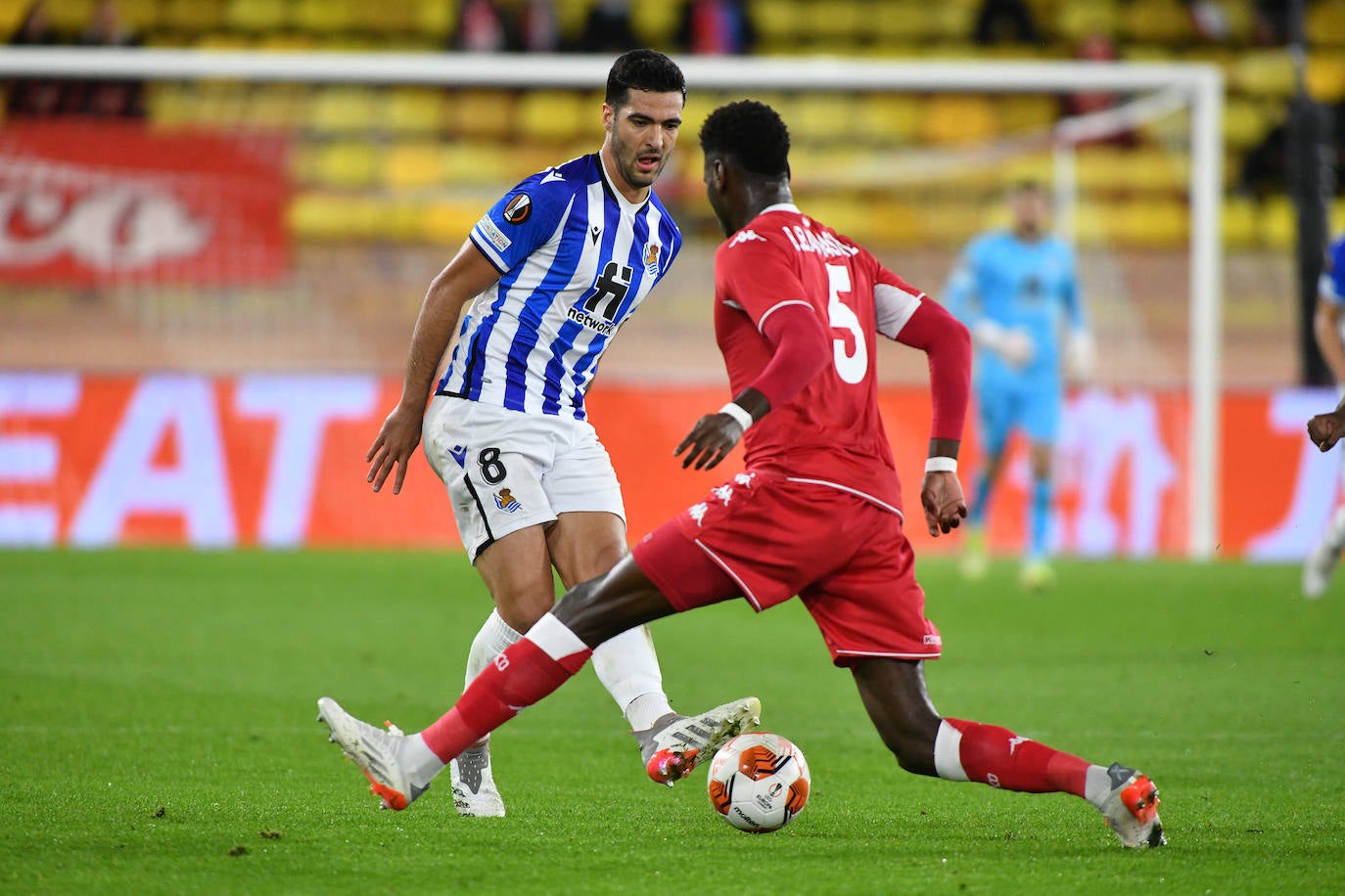 Fotos del partido entre el Mónaco y la Real Sociedad