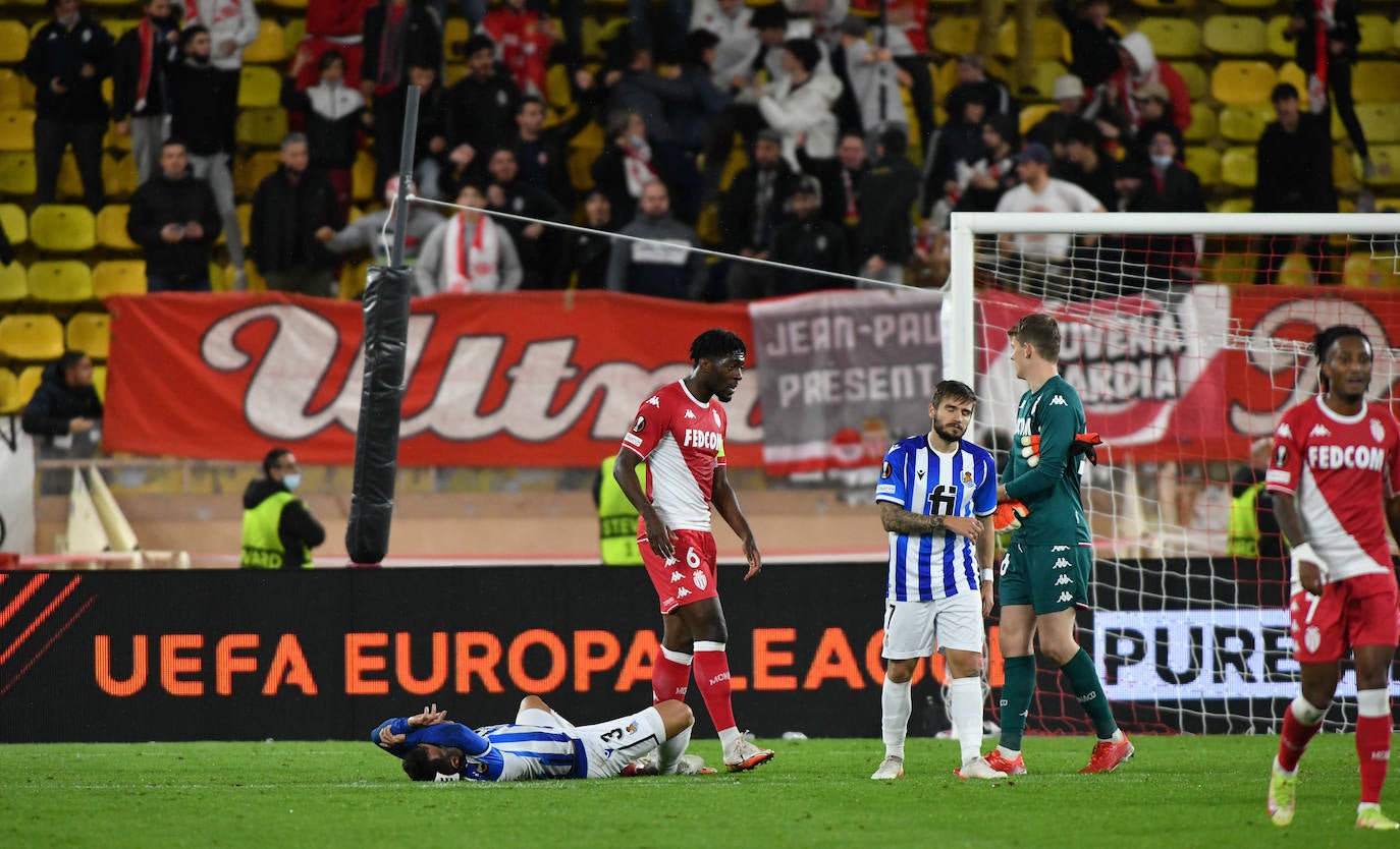 Fotos del partido entre el Mónaco y la Real Sociedad