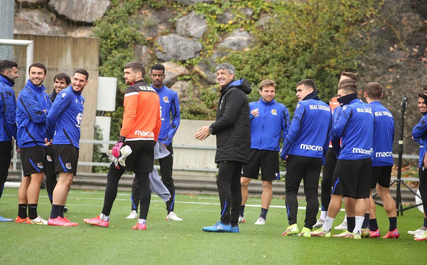Fotos: Último entrenamiento antes de recibir al Real Madrid