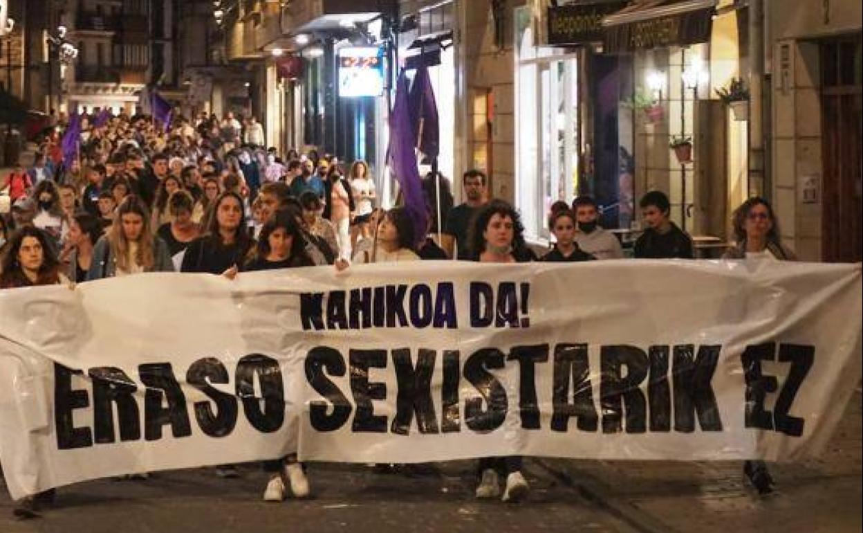 Movilización en Zumaia contra otra agresión sexual en octubre