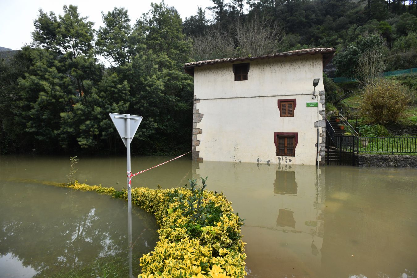 Fotos de las inundaciones en Mendaro