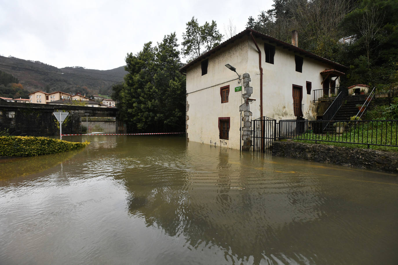 Fotos de las inundaciones en Mendaro
