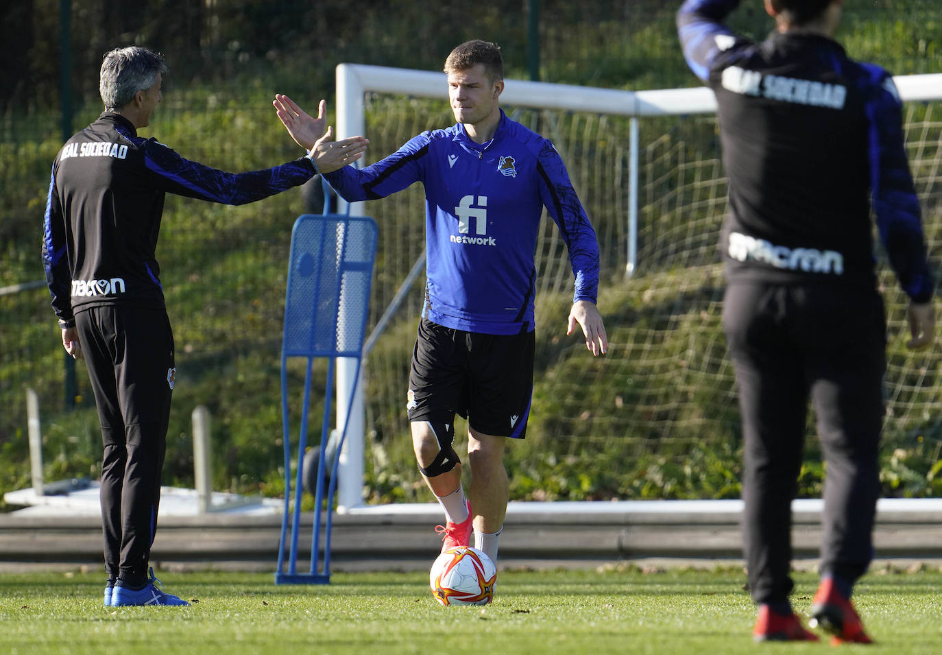Fotos: Las imágenes del entrenamiento de la Real Sociedad en Zubieta