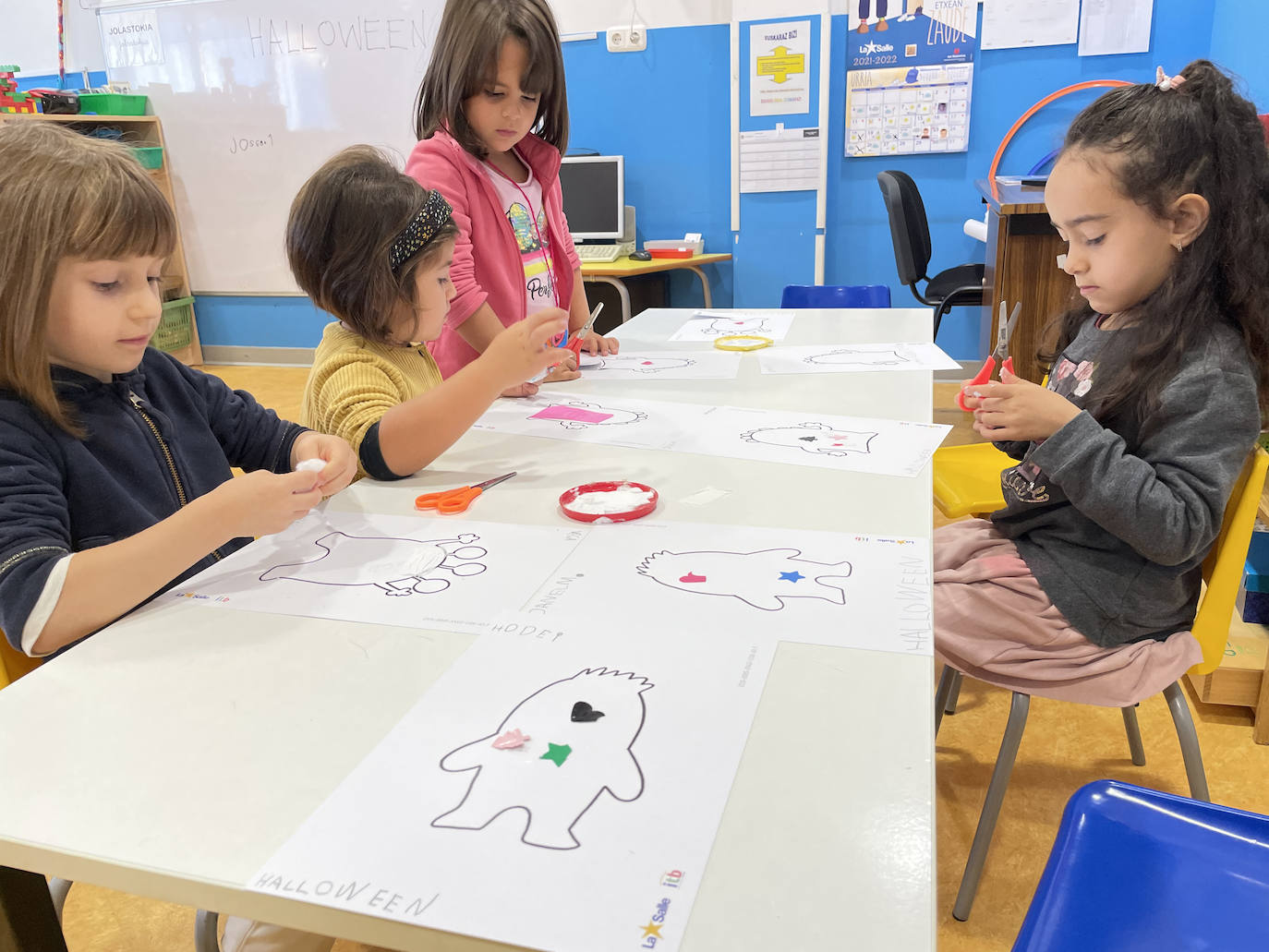 Los niños de Infantil, jugando.