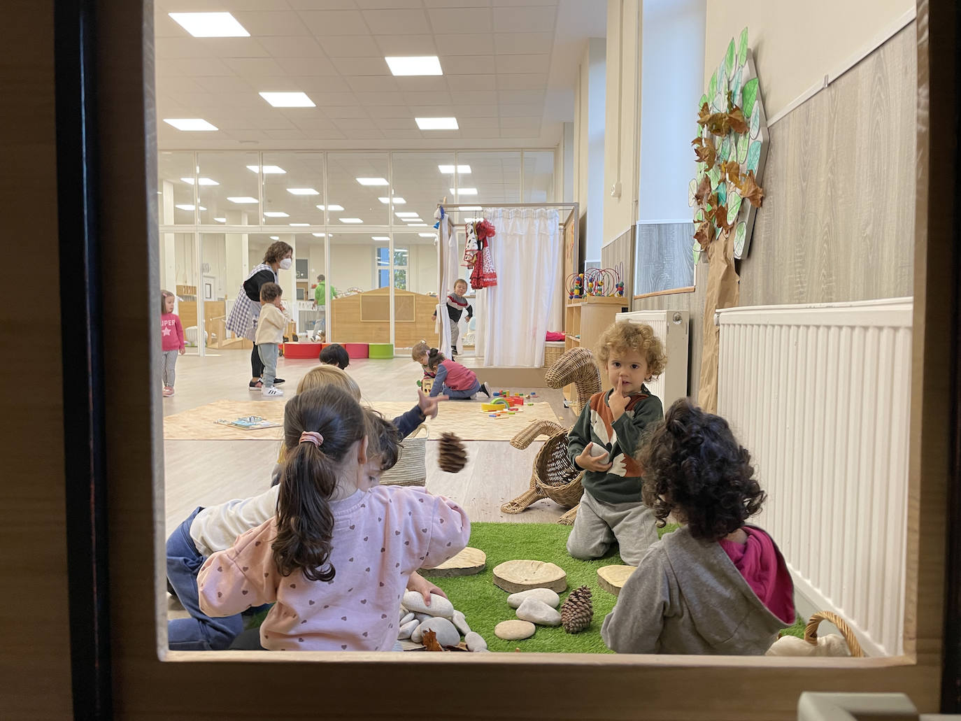 Los niños de Infantil, jugando.