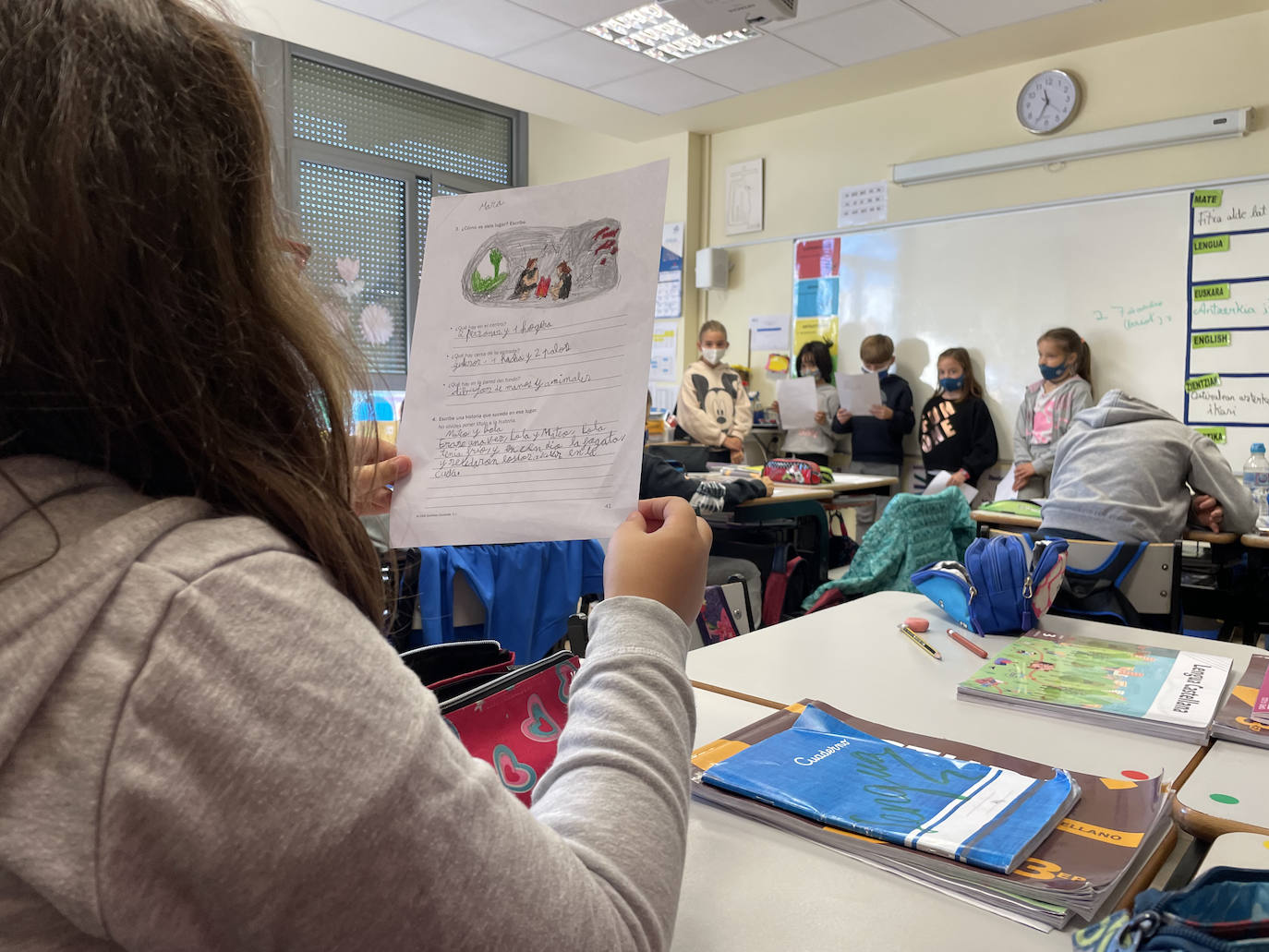 Los niños de Primaria, en clase.