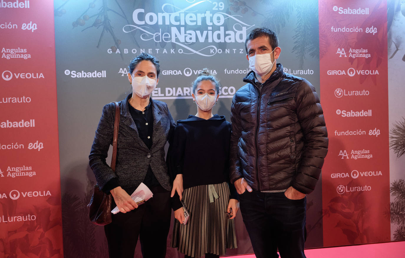 Gaizka y Onitza junto a su hija Maule asistieron en familia a la cita del Kursaal.