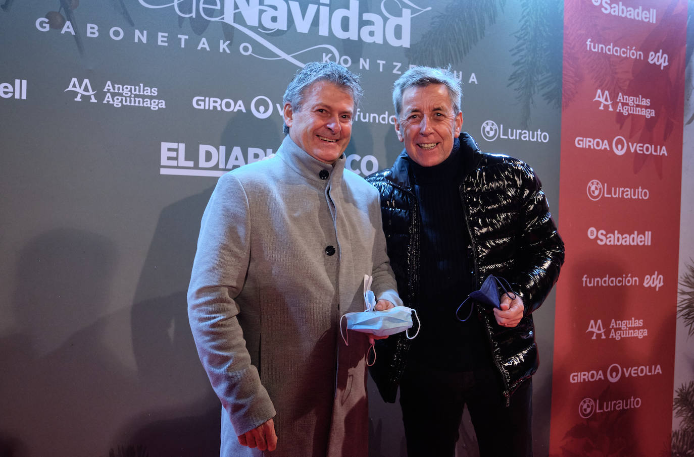 Enrique Ruiz y Ramón Santesteban, dos amigos que también quisieron posar en el photocall.