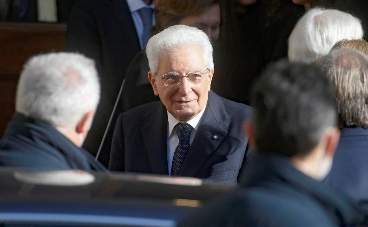 El presidente de la República italiana, Sergio Mattarella. 