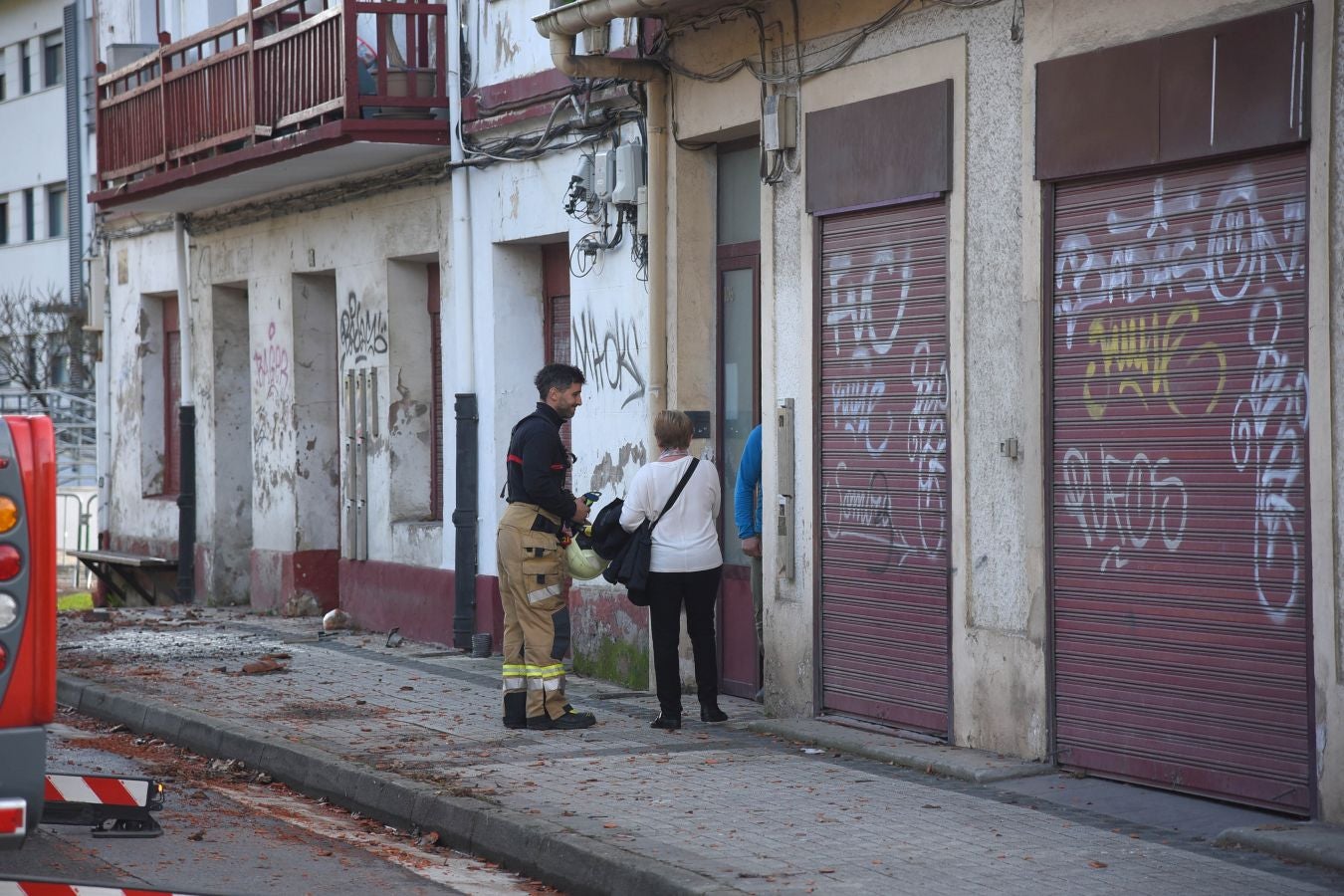 Fotos: Un incendio calcina una vivienda en Hernani