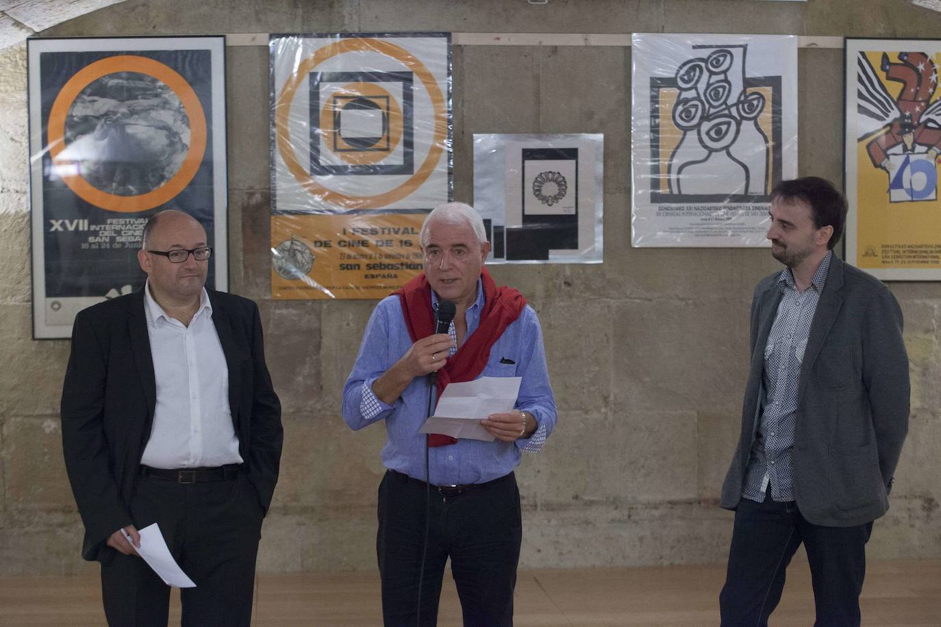 Presentación de la exposición 'Carteles para festivales" en 2012.