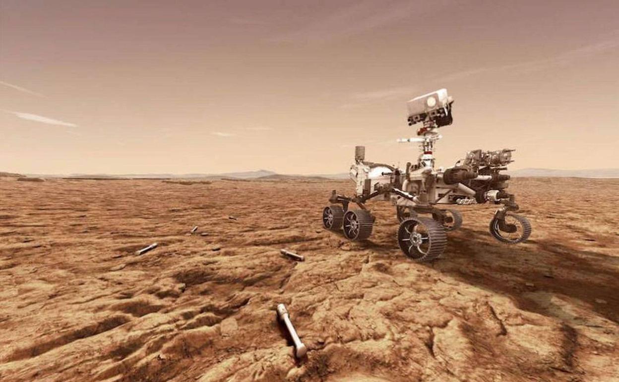 El robot Perseverance tiene como misión recoger muestras en el planeta rojo para estudiar si ha existido vida.