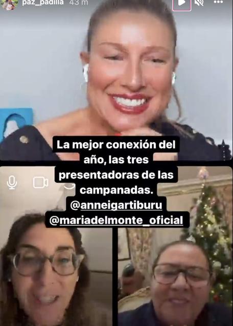 Imagen - magen del directo de Paz Padilla junto a Igartiburu y María del Monte.