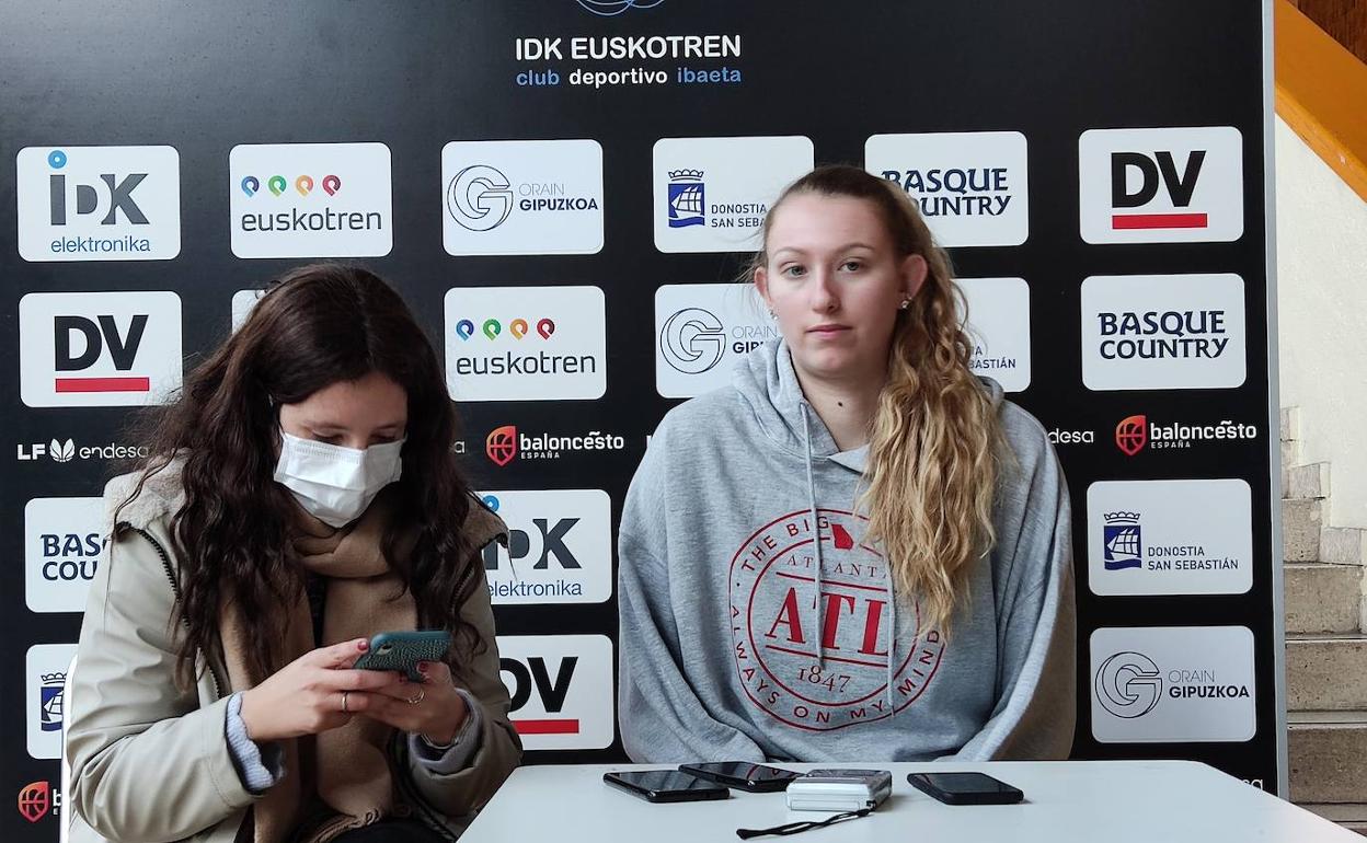 Lauren Cox, esta mañana en el Josean Gasca. 