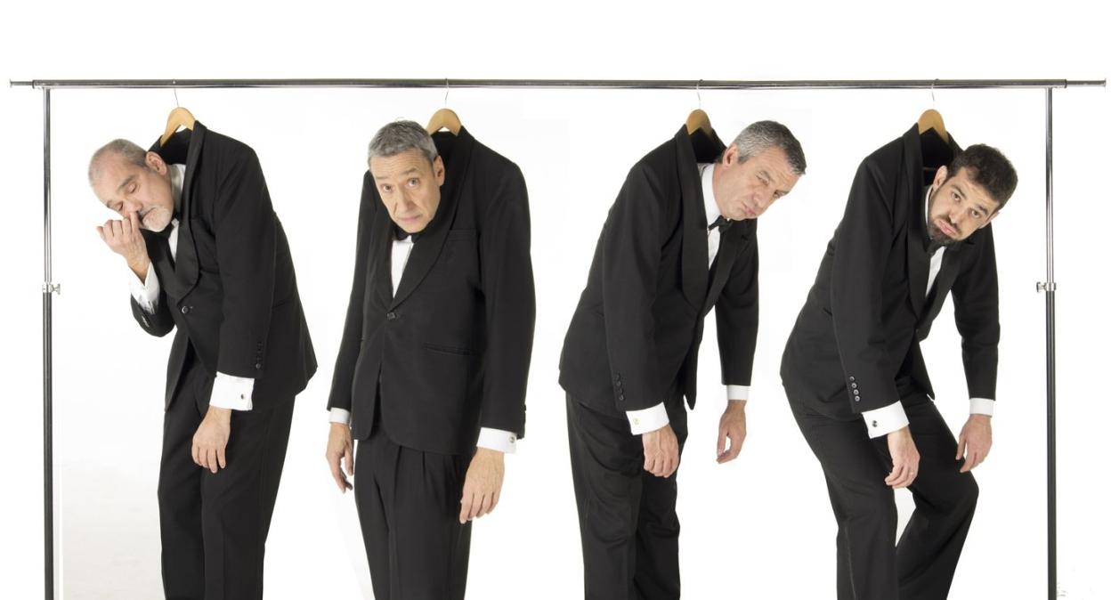 El zumarragarra Manu Romano, segundo por la izquierda, junto a sus compañeros de Golden Apple Quartet en una imagen promocional del grupo. 