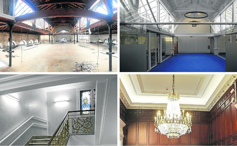 qParedes con estuco veneciano y la barandilla restaurada.