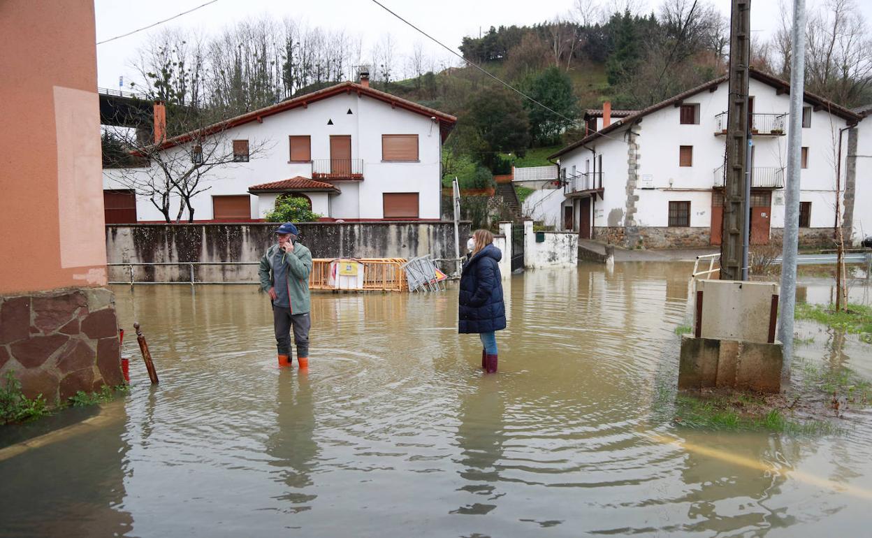 Desbordamiento del río Oria