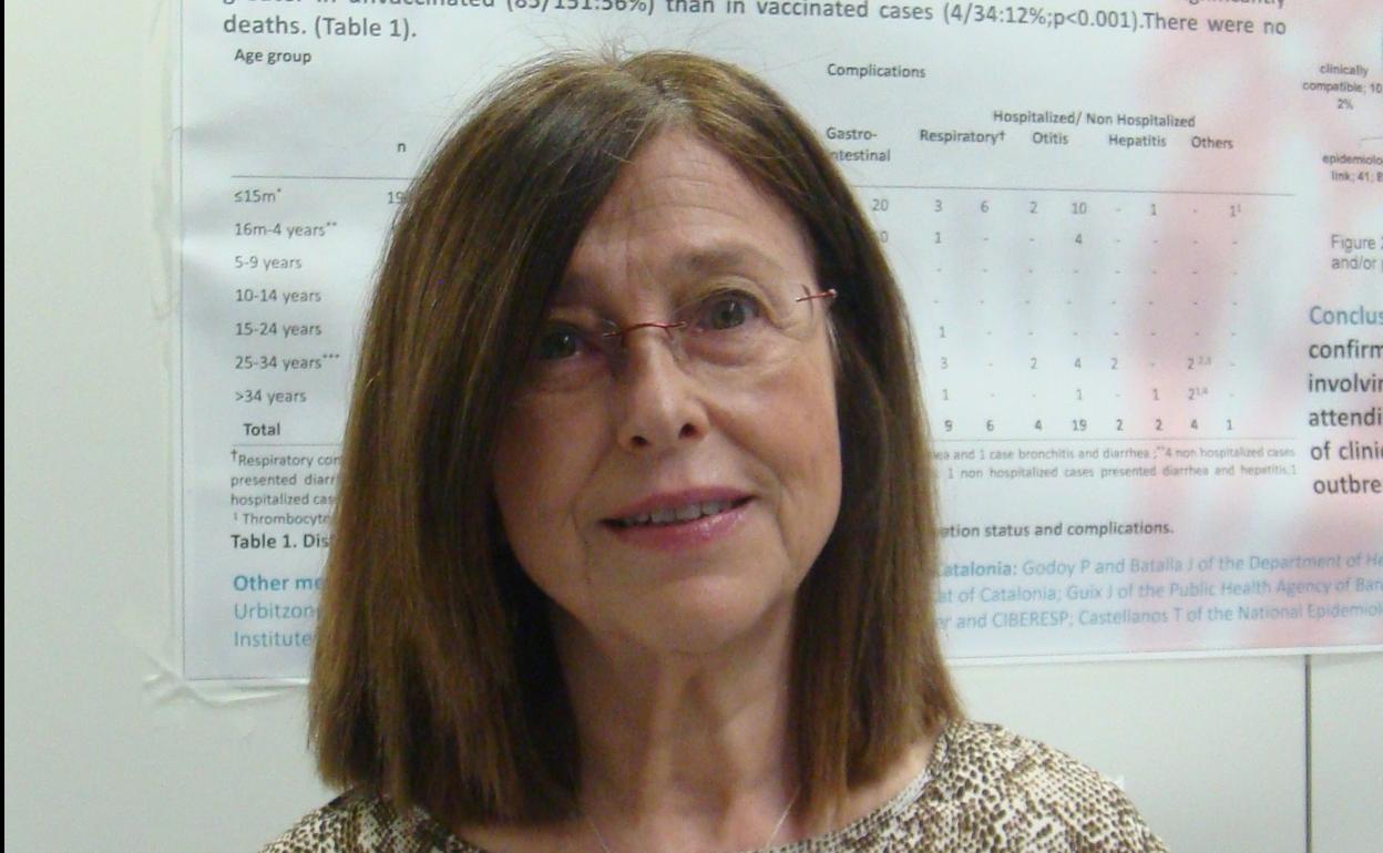 Ángela Domínguez, de la Sociedad Española de Epidemiología.