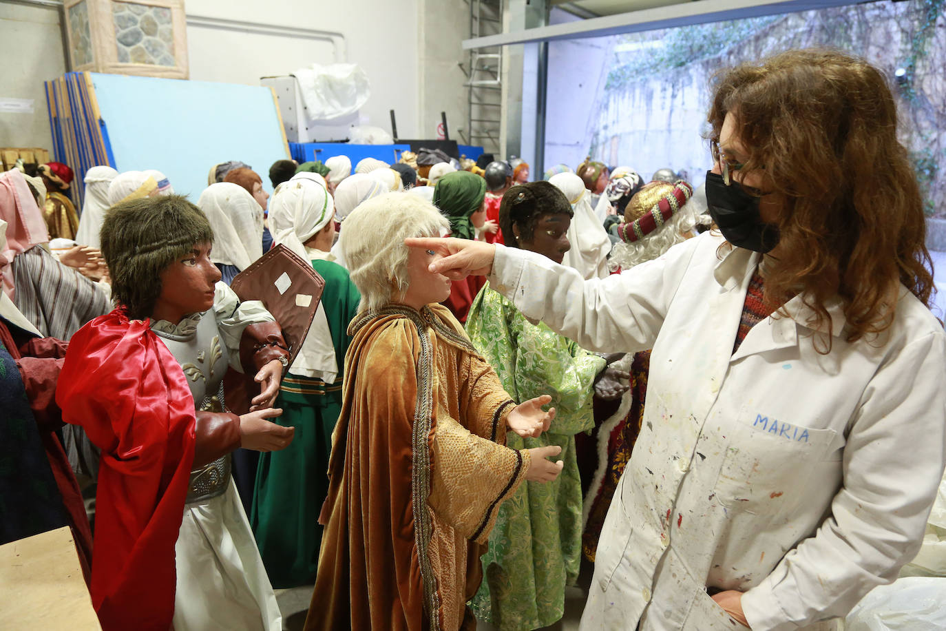 Fotos: Denuncian los reiterados destrozos en el belén de la plaza Gipuzkoa