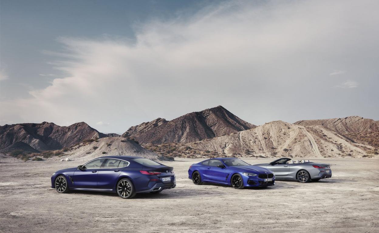 Las tres carrocerías de la nueva Serie 8 de BMW estarán disponibles a partir del mes de marzo.