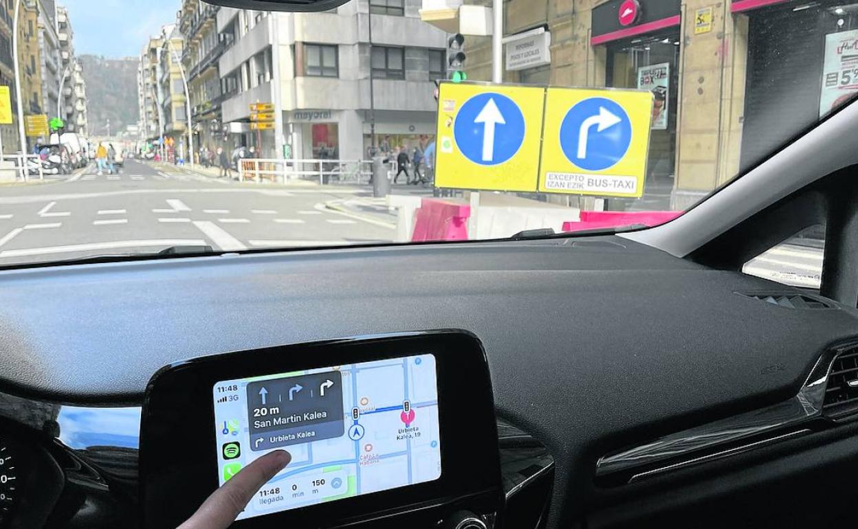 Curva hacia la derecha desde Easo a San Martín.