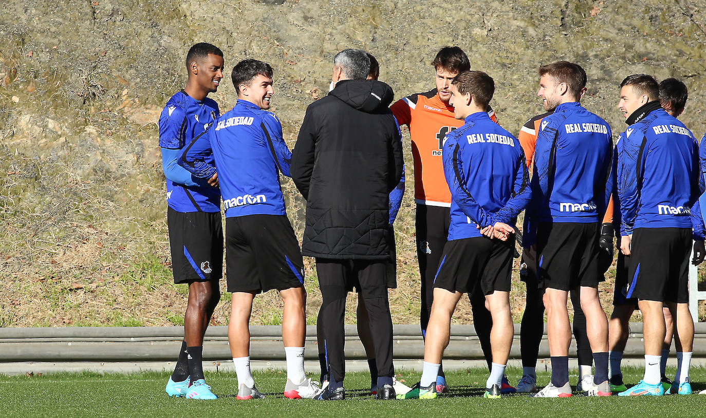 Fotos: Las mejores imágenes del entrenamiento de la Real Sociedad