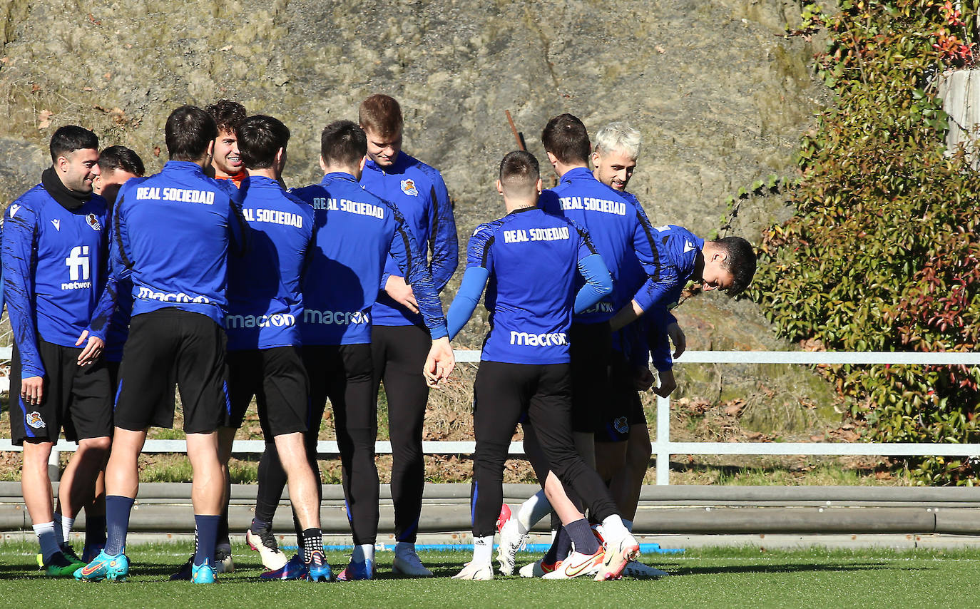 Fotos: Las mejores imágenes del entrenamiento de la Real Sociedad