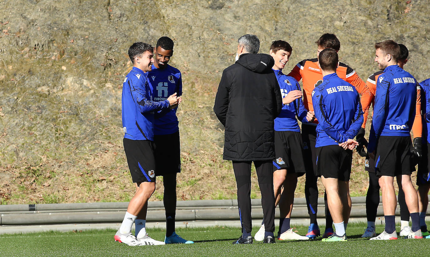 Fotos: Las mejores imágenes del entrenamiento de la Real Sociedad