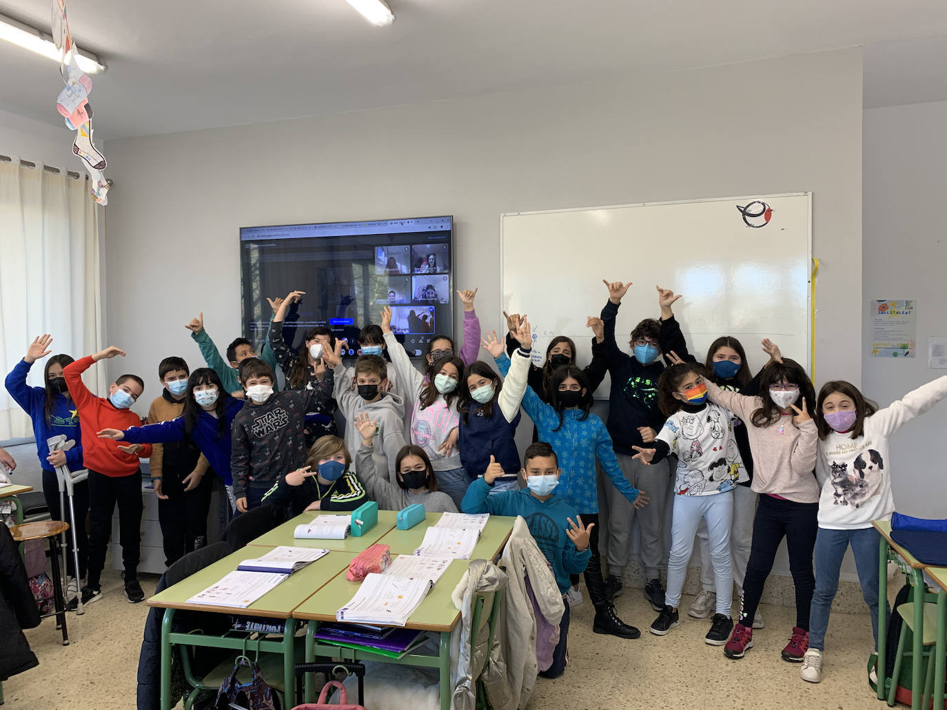 Los niños de 5º de Primaria.