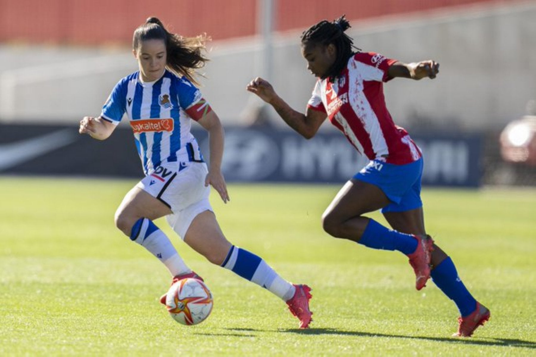Nerea Eizaguirre, durante un partido anterior contra el Atlético. 