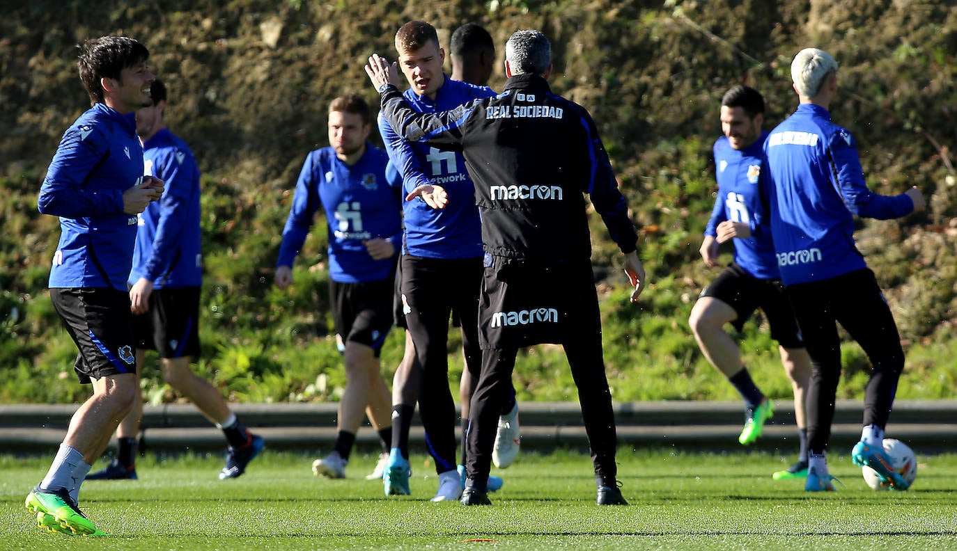 Fotos: Las imágenes del entrenamiento de la Real Sociedad