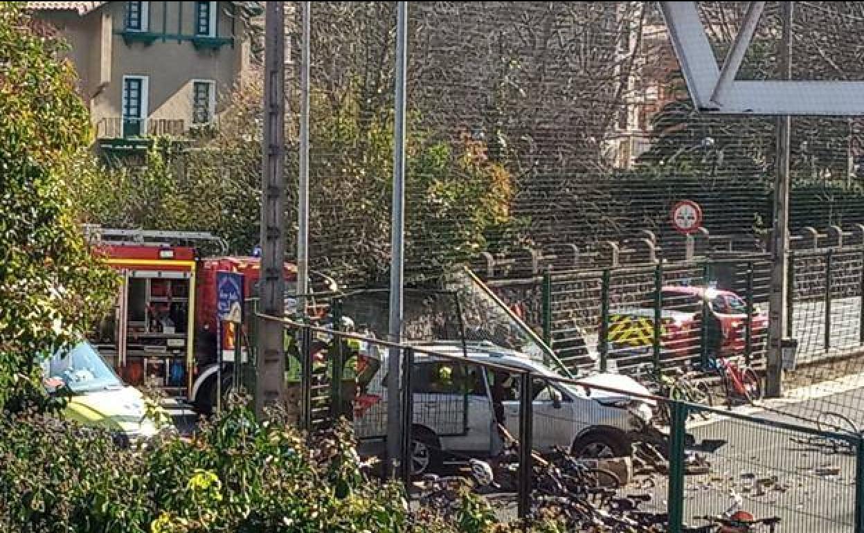 Imagen del accidente que tuvo lugar a finales del pasado mes de enero.