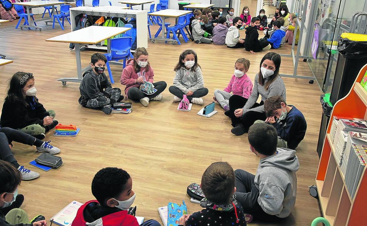 Una clase de Jesuitak Ikastetxea. 