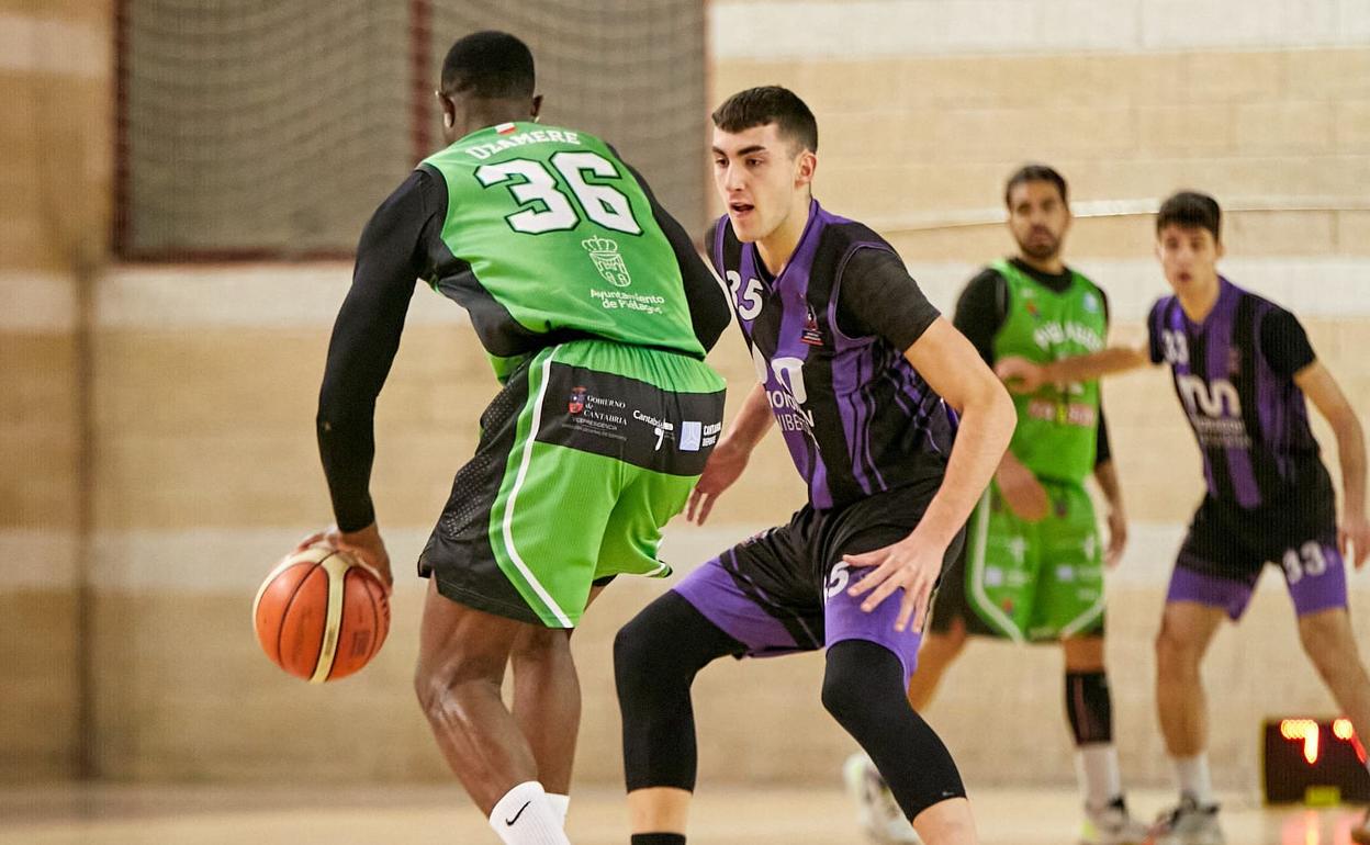 Los cántabros se presentaron con un refuerzo recién fichado, Ousmane Dumbia, jugador con pasaporte francés, un pívot de mucha envergadura.