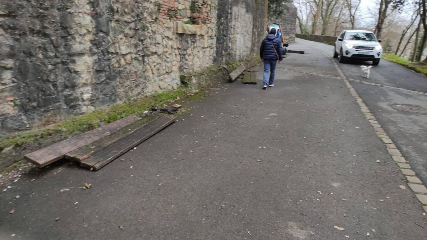 Fotos: Destrozos en Urgull