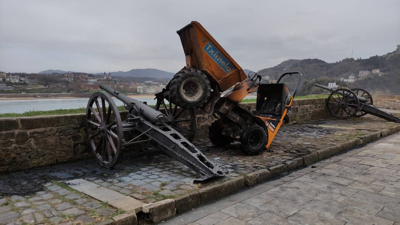 Fotos: Destrozos en Urgull